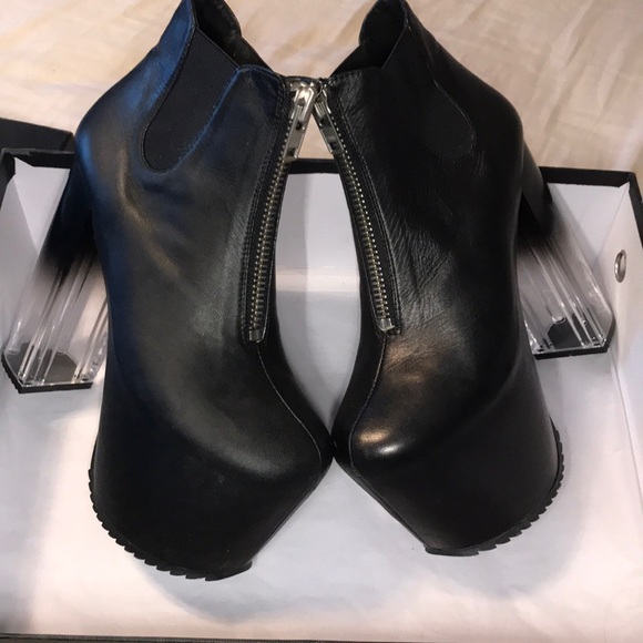 UNIF Das Boot Black Platform Boot with Clear Heels - Picture 2 of 4